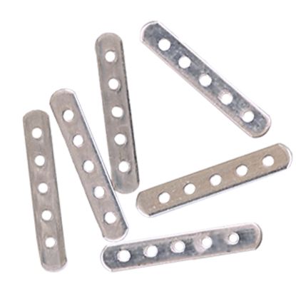 Picture of Sterling Silver 5 Hole Separator Bars 12x2mm<br />10 Bars