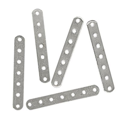 Picture of Sterling Silver 7 Hole Separator Bars 17x2mm<br />10 Bars