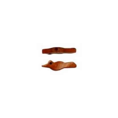 Picture of Mother of Pearl Brown, Top Drilled Bird, 10 pieces, Approximately 3x13mm