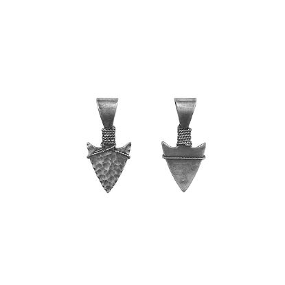 Picture of Sterling Silver Arrowhead Pendant With Bail Machine Cast 35x16mm