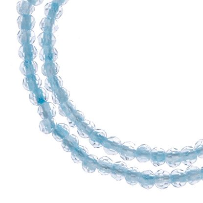 Picture of Crystal Lane UV Blue Rondelle, 2 Strand: 4mm - 7" Length