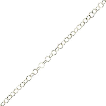Picture of Sterling Silver Round Cable Bulk Chain 3.5mm, Sold by the Foot