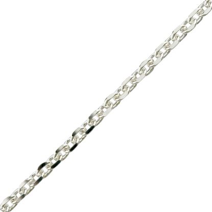 Picture of Sterling Silver Cable Diamond Cut Bulk Chain 6.2mm, Sold by the Foot