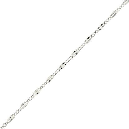 Picture of Sterling Silver Dapped Star Bulk Chain 2.5mm, Sold by the foot