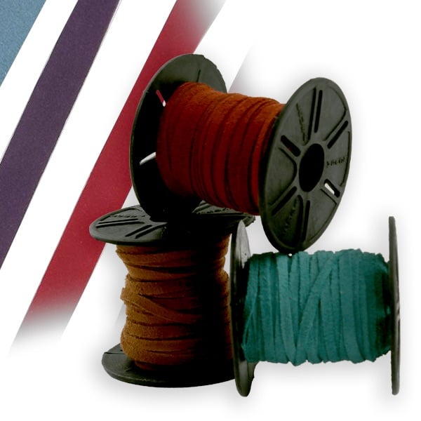 Assorted Suede Lace Spools