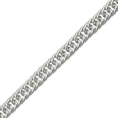 Picture of Sterling Silver Curb Hollow Bulk Chain 7mm, Sold by the Foot