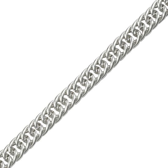 Picture of Sterling Silver Curb Hollow Bulk Chain 7mm, Sold by the Foot