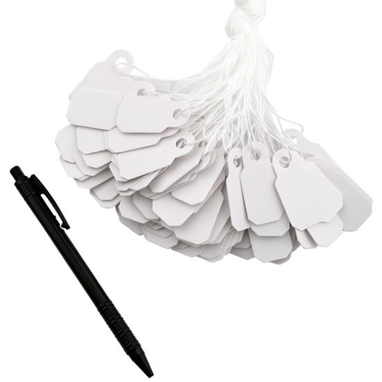 Picture of White String Tags, 10x22mm, 1,000 Tags