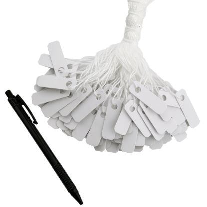 Picture of White String Tags, 20x7mm, 1,000 Tags