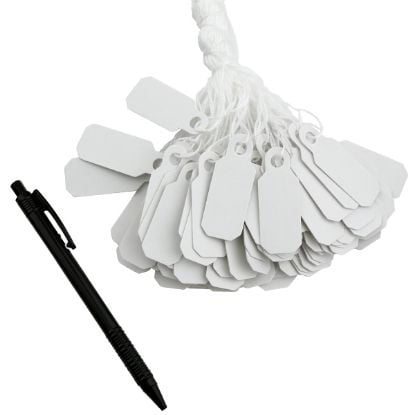 Picture of White String Tags, 10x24mm, 1,000 Tags