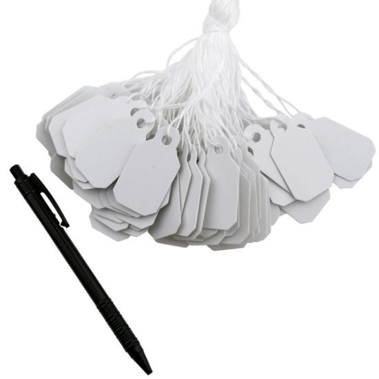 Picture of White String Tags, 23.5x13mm, 1,000 Tags
