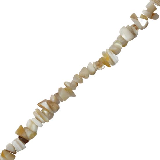 Picture of Mother Of Pearl Chip Bead, 16" Strand