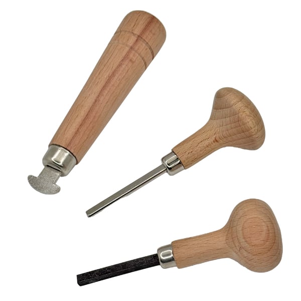 Prong pusher, bezel pusher, and bezel roller tools